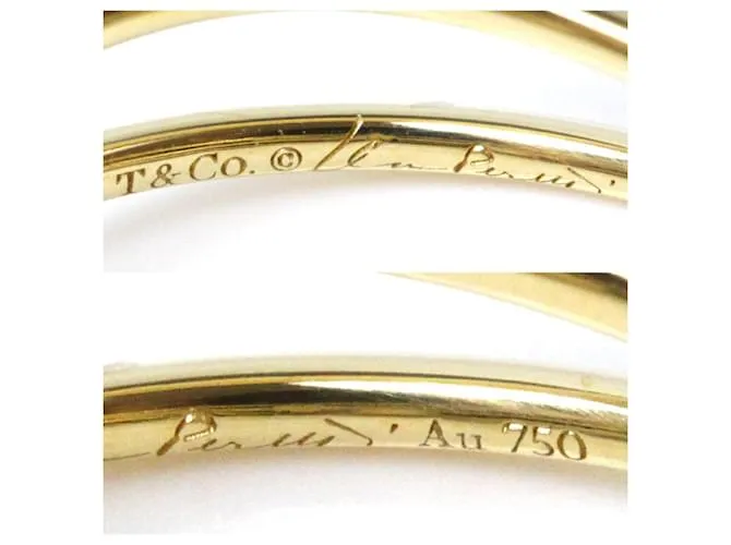 Anillo de diamante Wave en oro amarillo de 18K Tiffany & Co. Dorado 