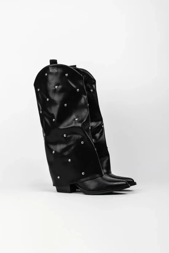 bota alta resco - negro