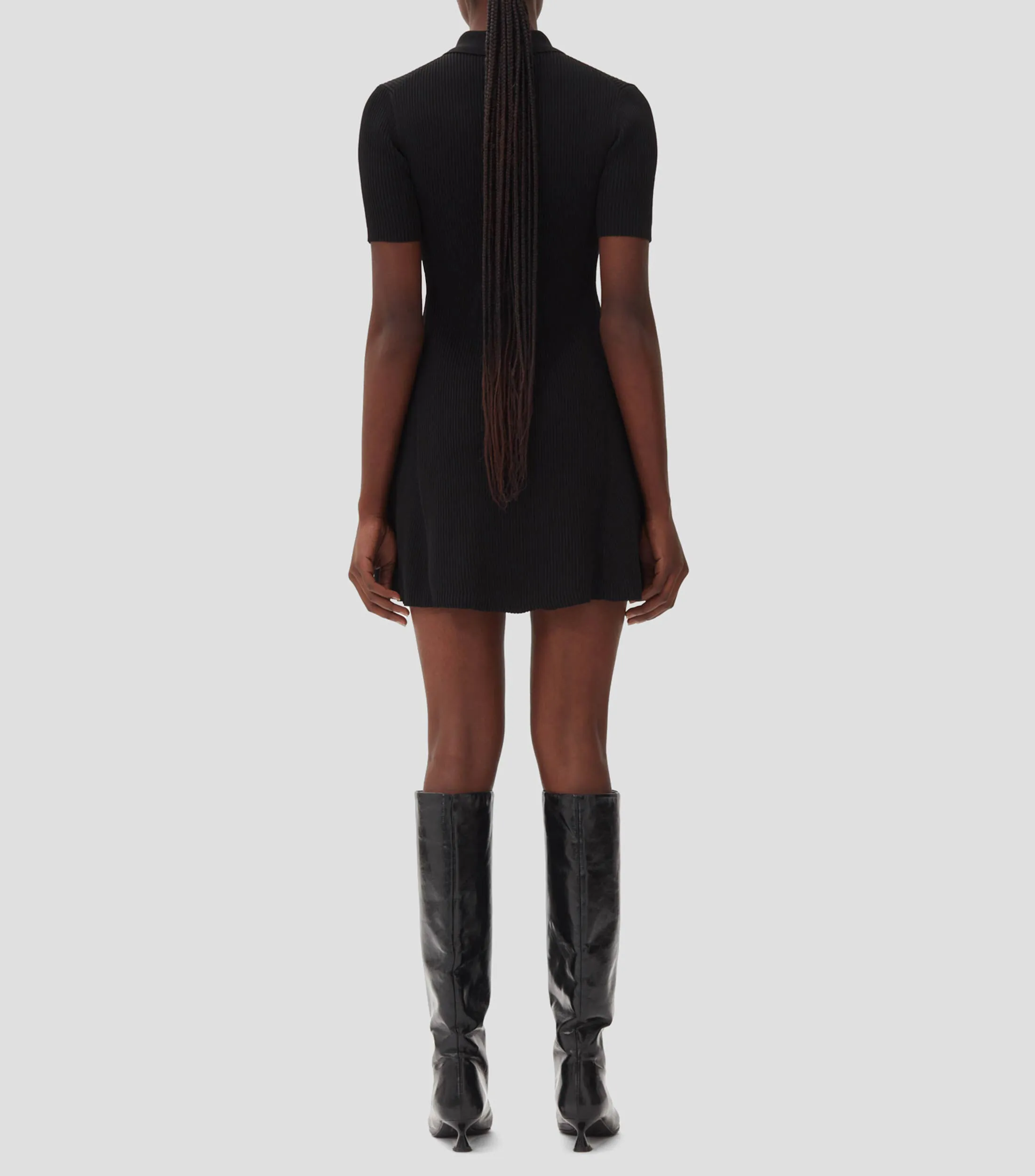 Ganni Vestido mini con bordado Mujer