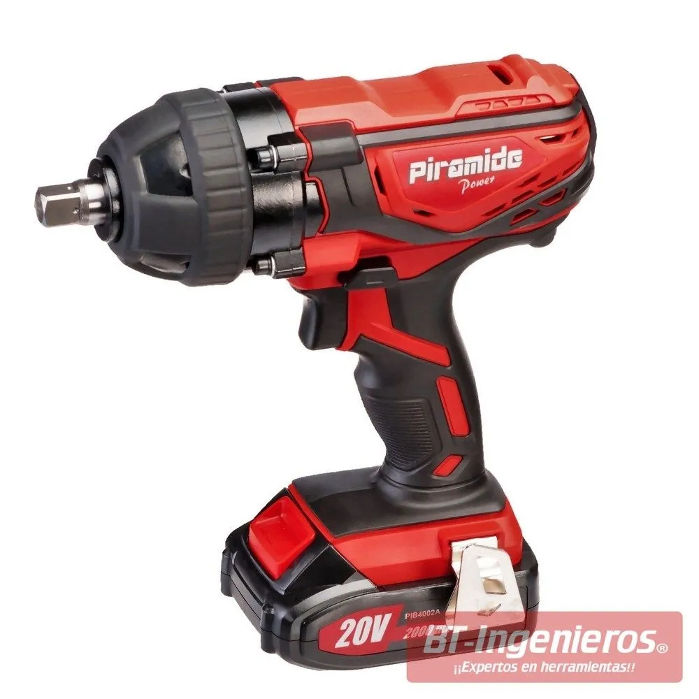 Pistola de impacto a bateria. 20 V. 400Nm Alta potencia