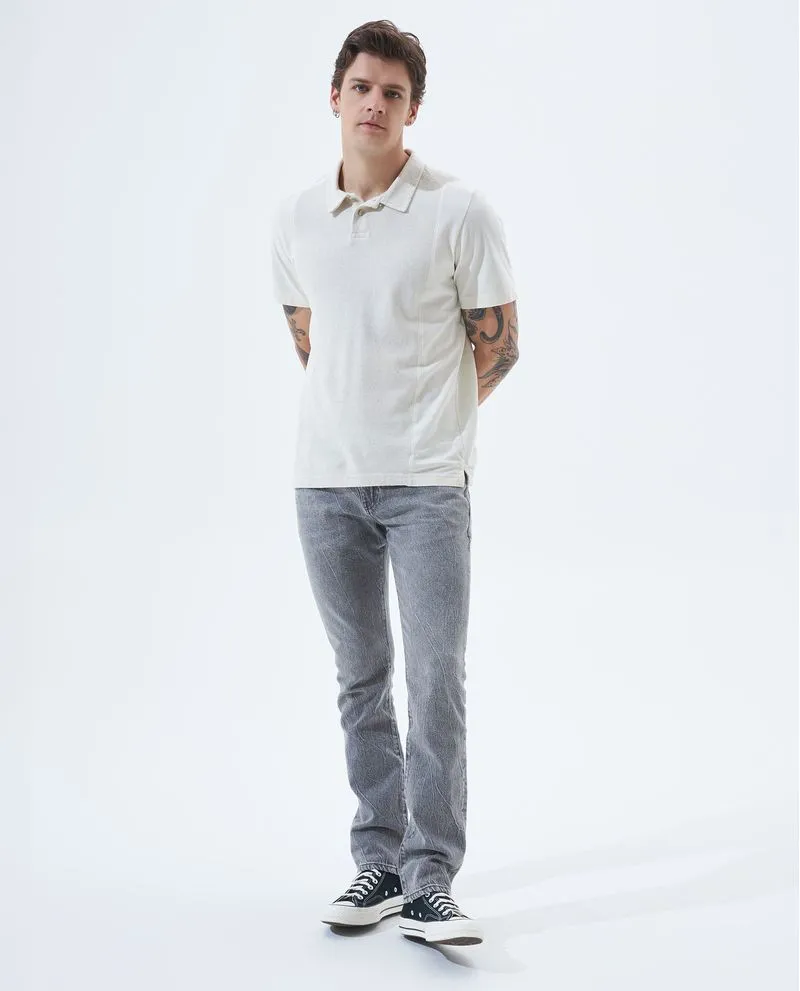 Polo doble textura para hombre