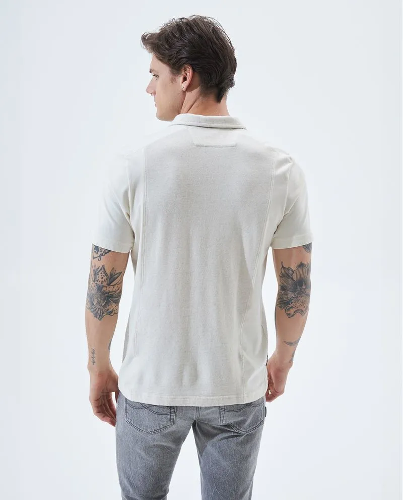 Polo doble textura para hombre