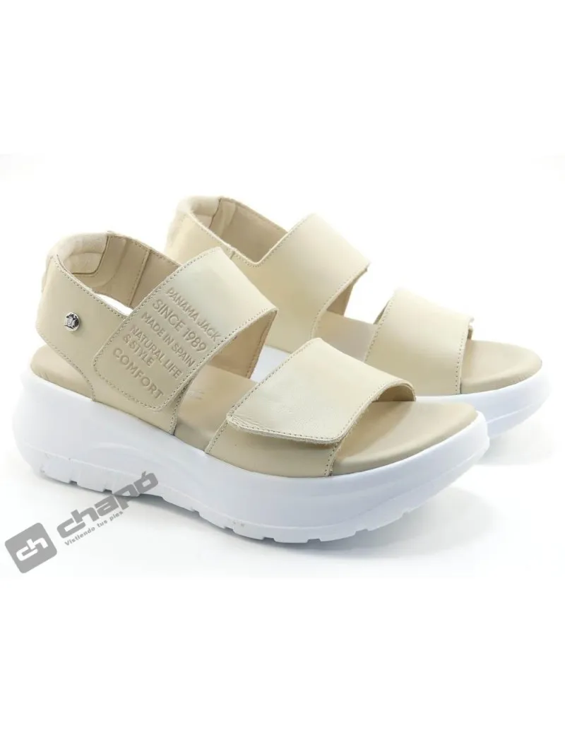 Sandalia Beig Panama Jack Noah B2