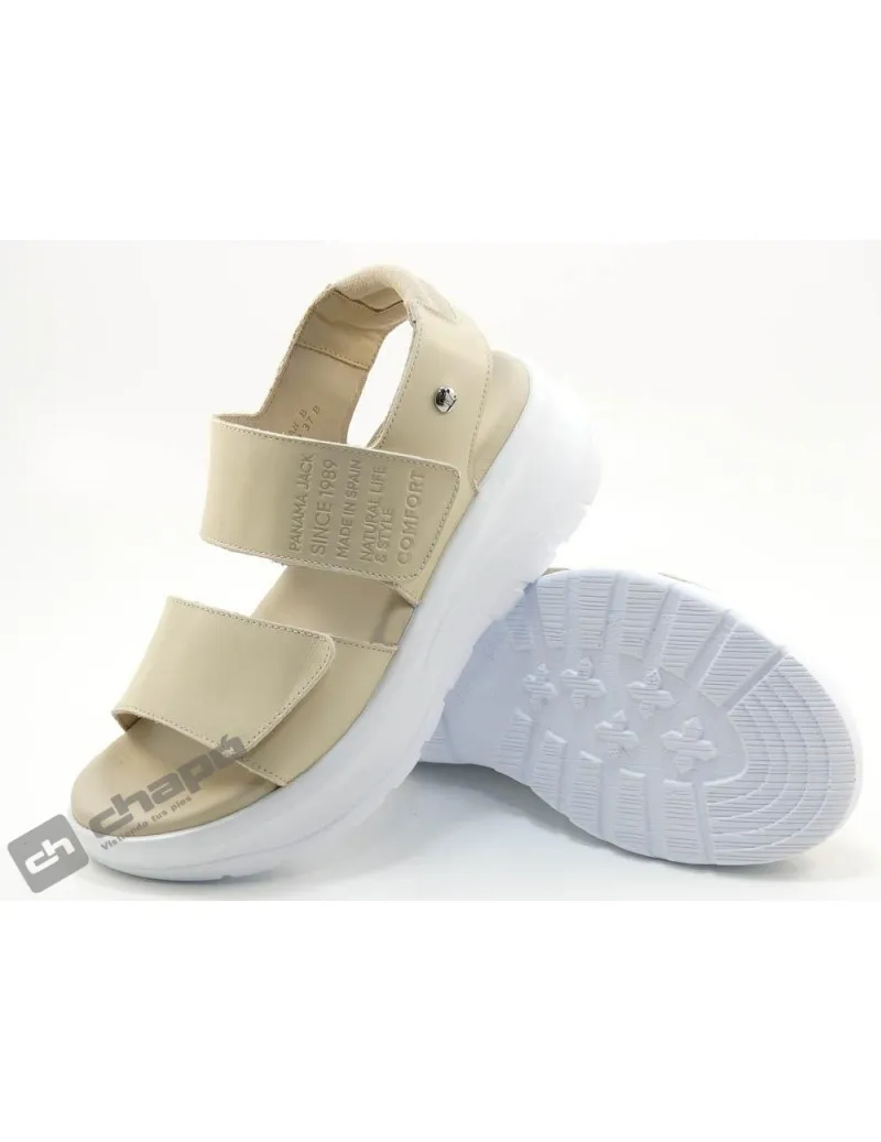 Sandalia Beig Panama Jack Noah B2
