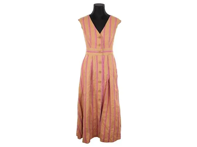 Tara Jarmon Vestido de lino Amarillo 