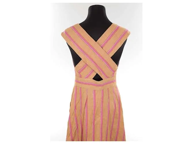 Tara Jarmon Vestido de lino Amarillo 