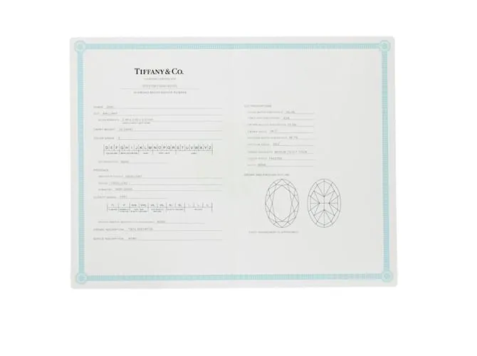 Tiffany & Co Anillo de diamante ovalado Tiffany Soleste 